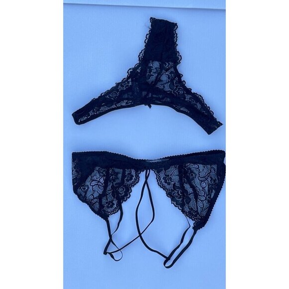 Rene Rofe 2pc Strapped In Bra & Thong Set Size M/L - Picture 11 of 13